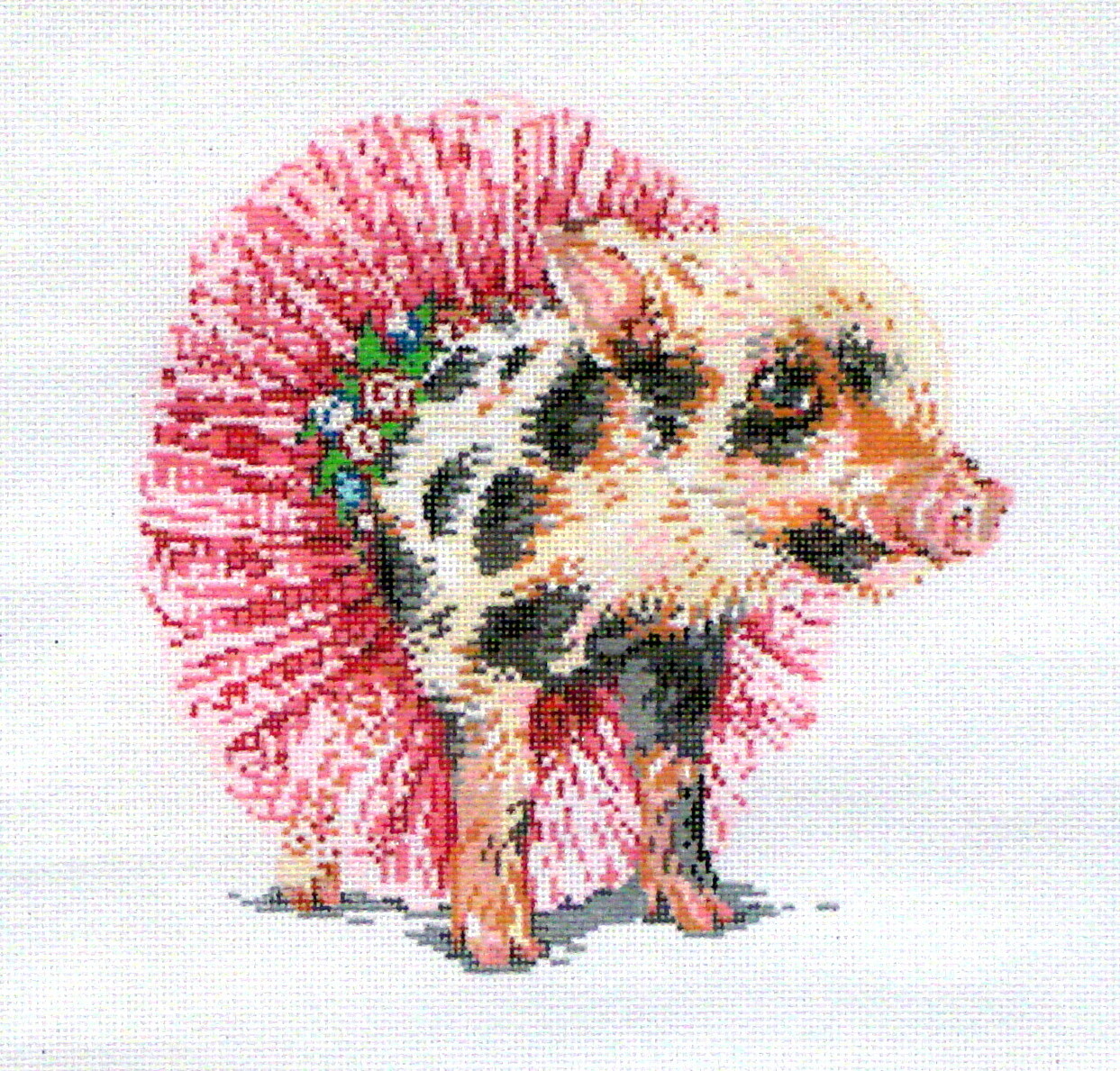Piggy in Pink (Handpainted by Fleur de Paris)