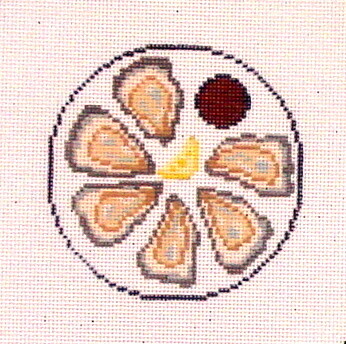 Oysters on the Half-Shell     (stitch painted from MDJ)*Product may take longer than usual to arrive*