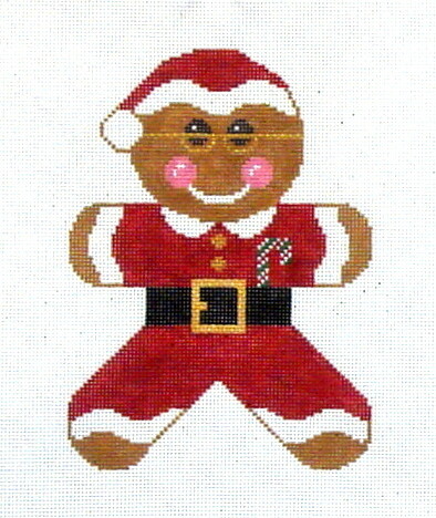 Gingerbread Santa      (stitch painted from Rachel Donley