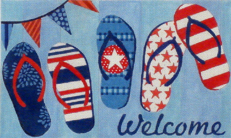 Flip Flops Welcome Sign (Handpainted by Maggie Co.)