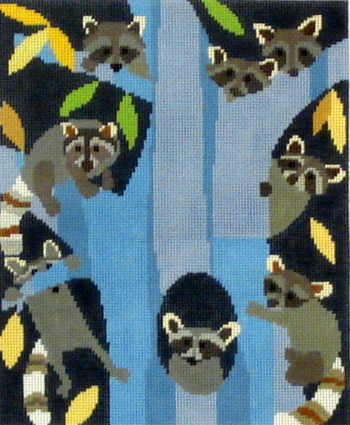 Racoon Gaze    (Handpainted by Birds of a Feather)