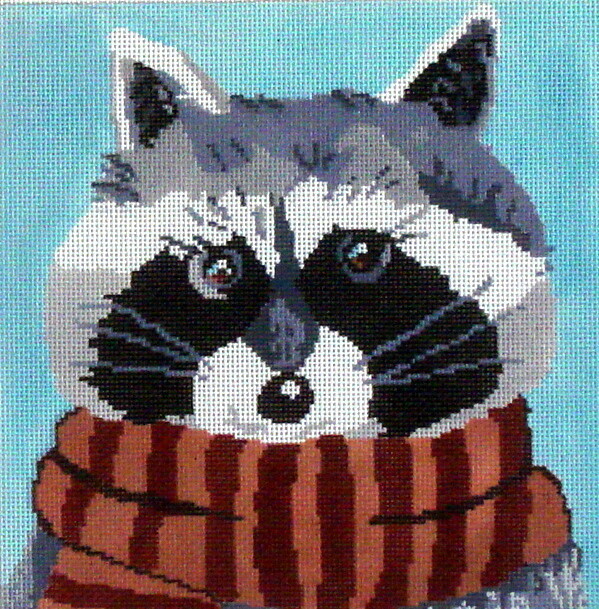 Raccoon    (stitch painted from A Stitch in Time)