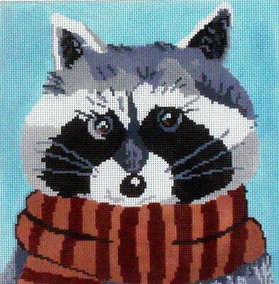 Raccoon (stitch painted from A Stitch in Time)*Product may take longer than usual to arrive*