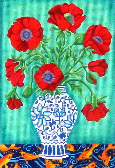 Red Poppies     (handpainted from Brenda Stofft