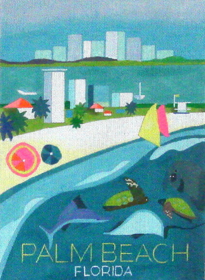 Palm Beach (Handpainted by Painted Pony)
