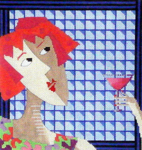 Drink Up  (Handpainted by All About Stitching)