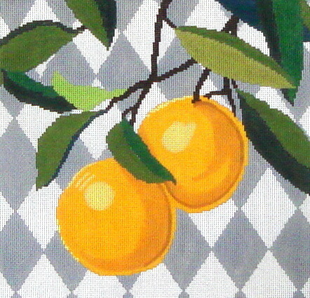 Oranges      (handpainted  from A Stitch in Time)