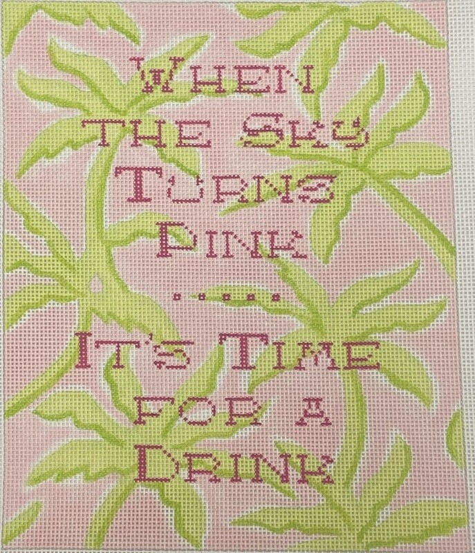 When The Sky Turns Pink   ( Handpainted by Kate Dickerson)