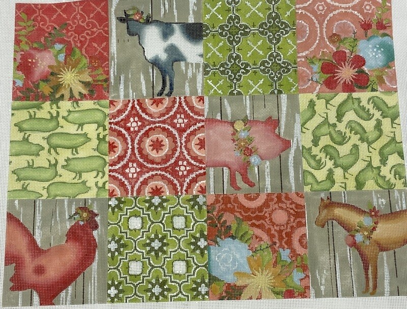 Farm Animal Collage  (Handpainted by The Collection)