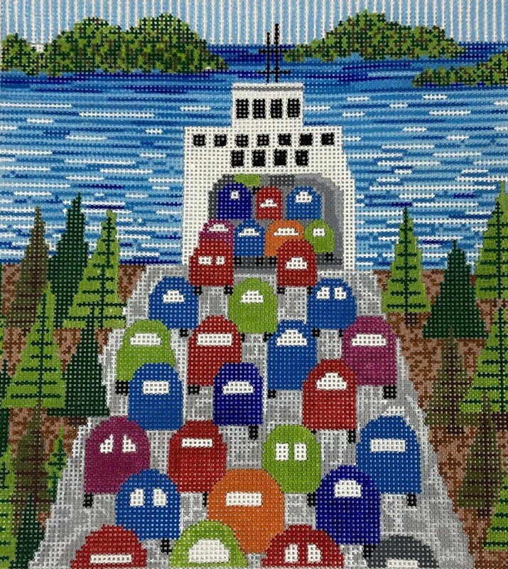 The Ferry Ride   (Handpainted by CBK)