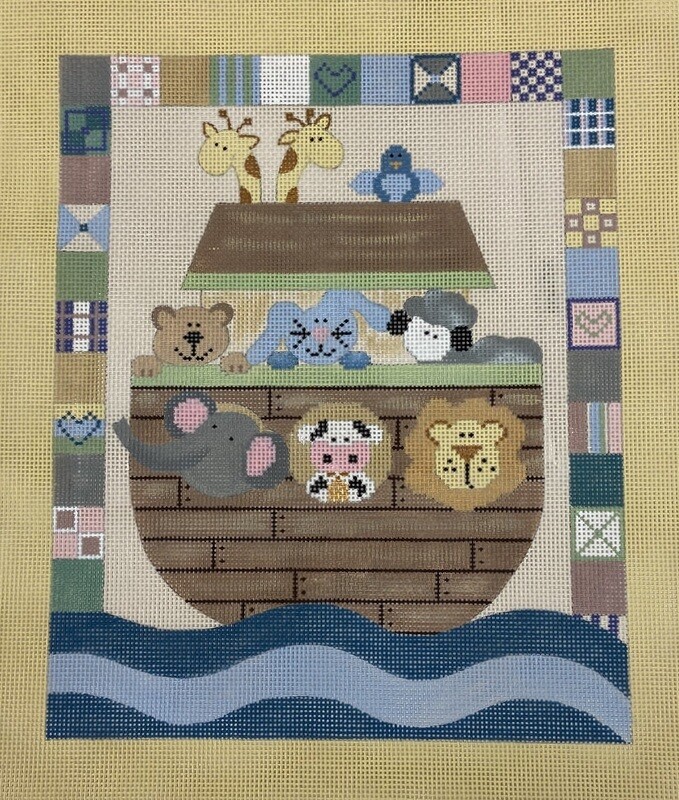 Noah's Ark w/ Stitch Guide  (Handpainted by Sew Much Fun)