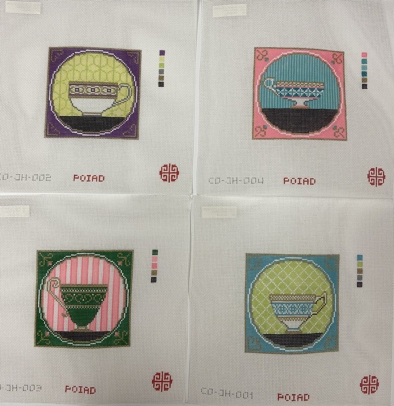 Teacup Coasters  (Handpainted by POIA)