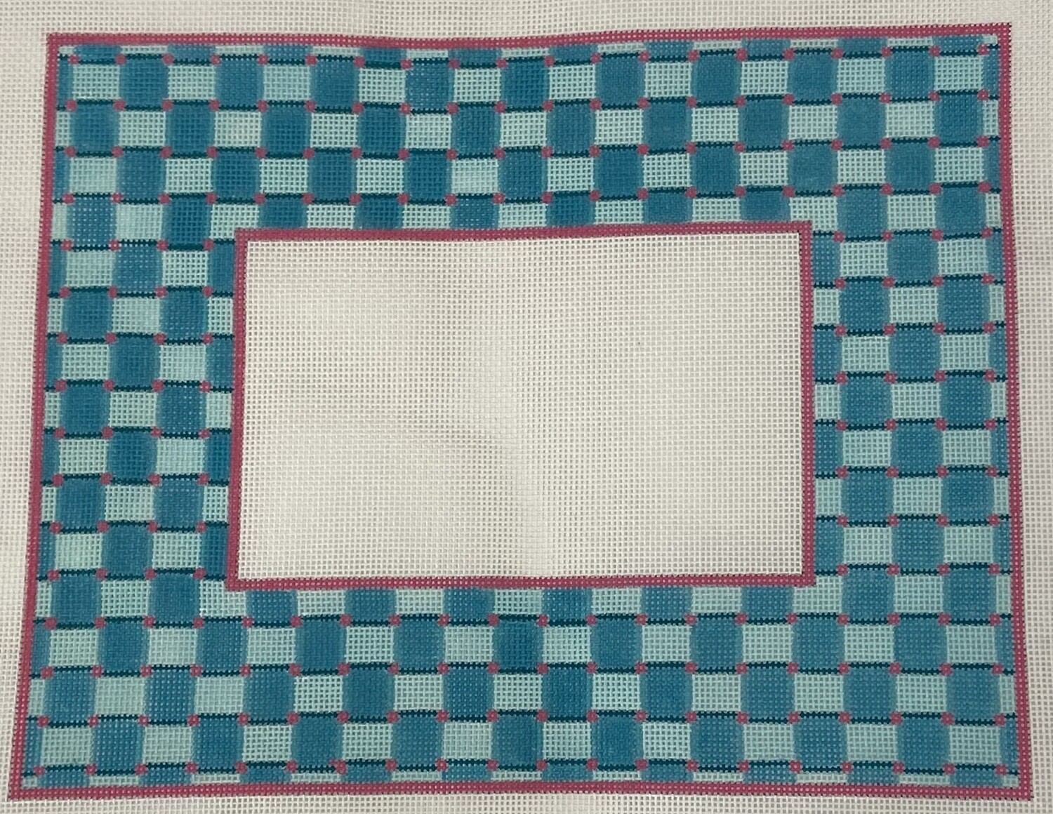 Woven Ribbon Frame  (Handpainted by Griffin Designs)