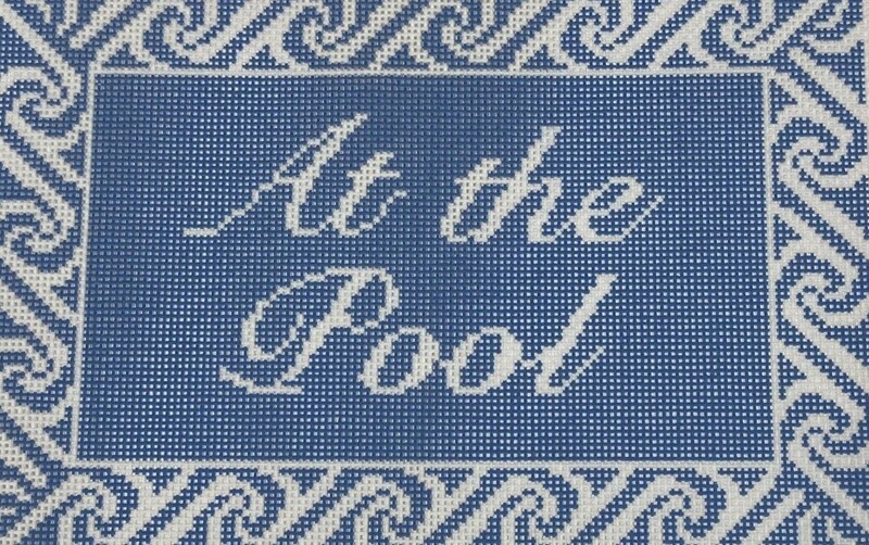 At The Pool Sign  (Handpainted by Anne Kaye Studios)