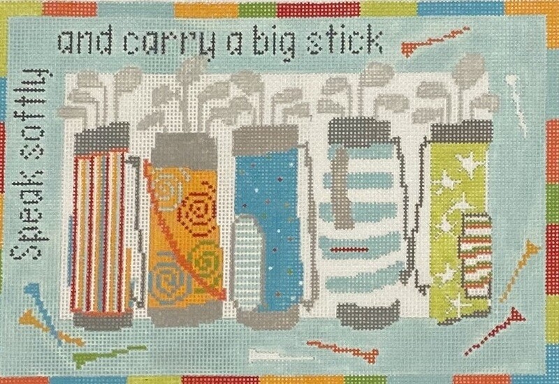 Golf Bags Bright  (Handpainted by Pippin)