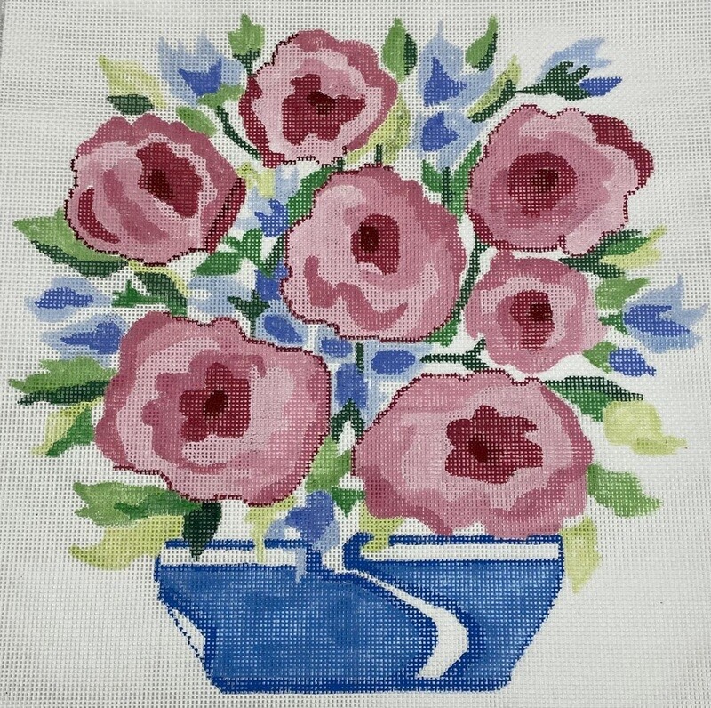 Summer Bouquet Pillow #15  (Handpainted by Jean Smith)