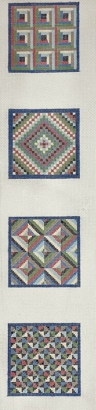 Quilt Squares Coasters  (Handpainted by Susan Roberts)