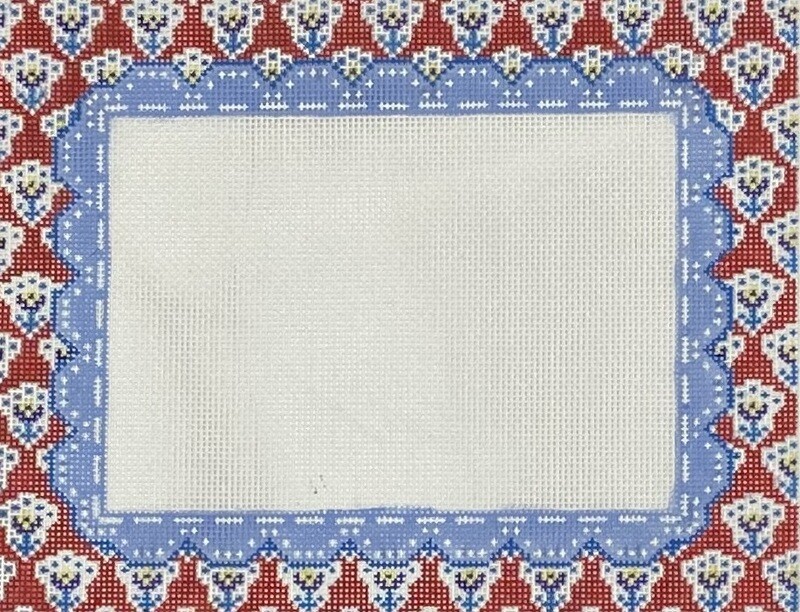 Red & Blue Frame (Handpainted by Anne Fisher Designs)