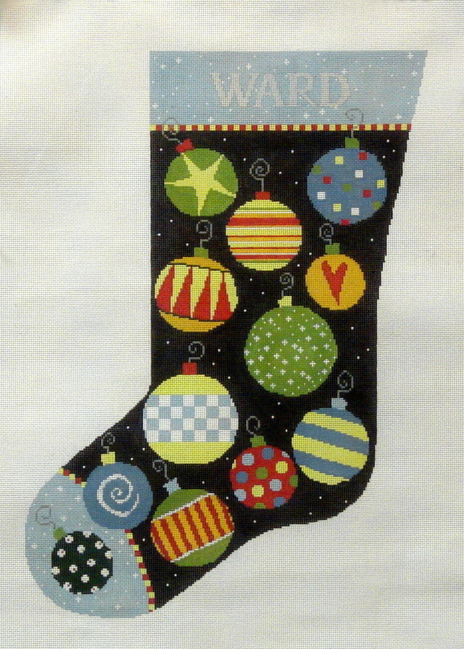 Bauble Stocking (Handpainted by Pippin)
