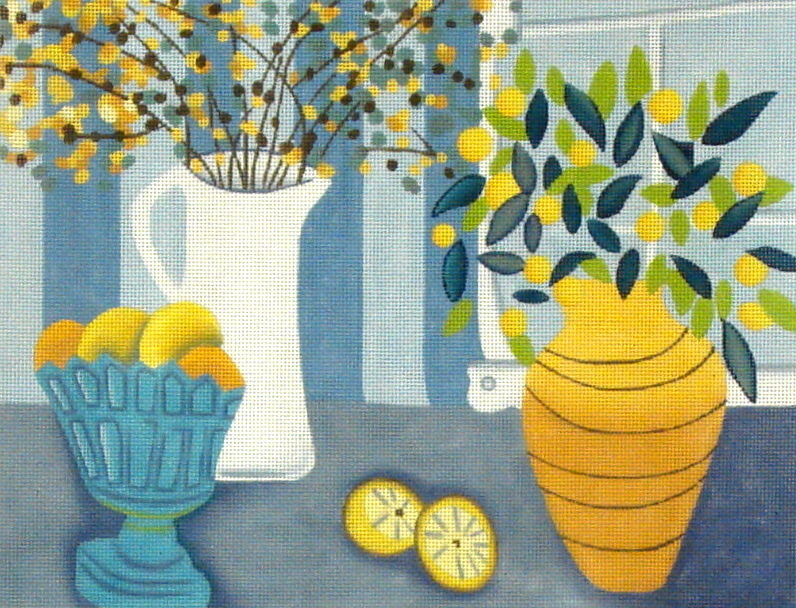 3 Lemons  (Handpainted by Melissa Shirley)