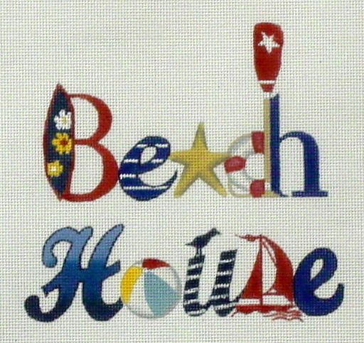 Beach House  (handpainted by Melissa Shirley)