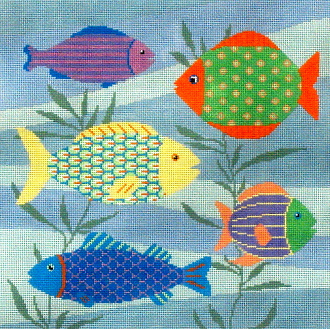 Colorful Fish  (Handpainted  by Susan Roberts)