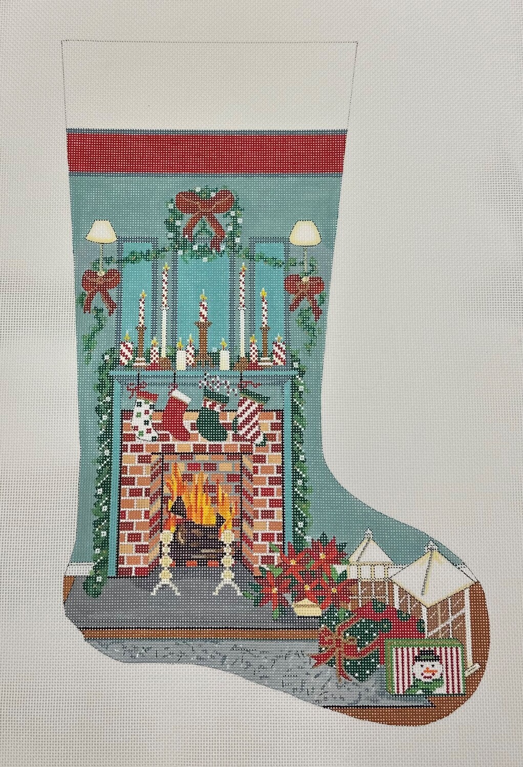 Living Room Stocking (Handpainted by Alice Peterson)