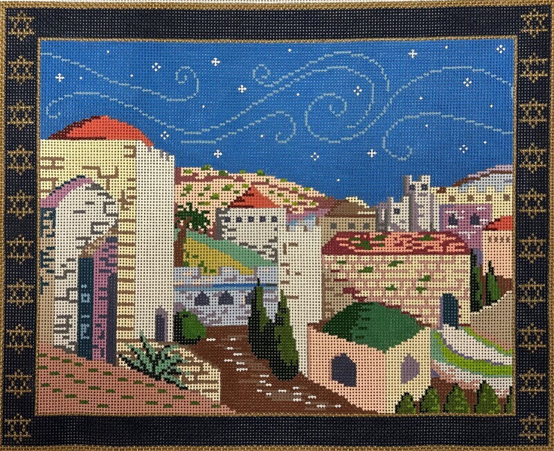 Jerusalem Tallis Bag (Handpaintd by Sandra Gilmore)