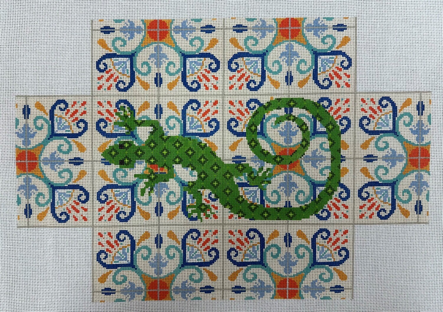 Lizard on Tile Brick Cover (Handpainted by Janice Holden)