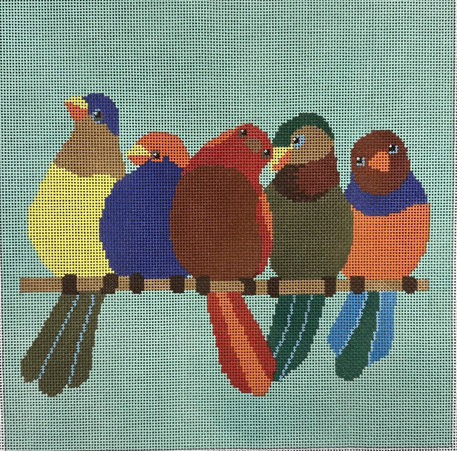 Love Birds (Handpainted by A Stitch in Time)