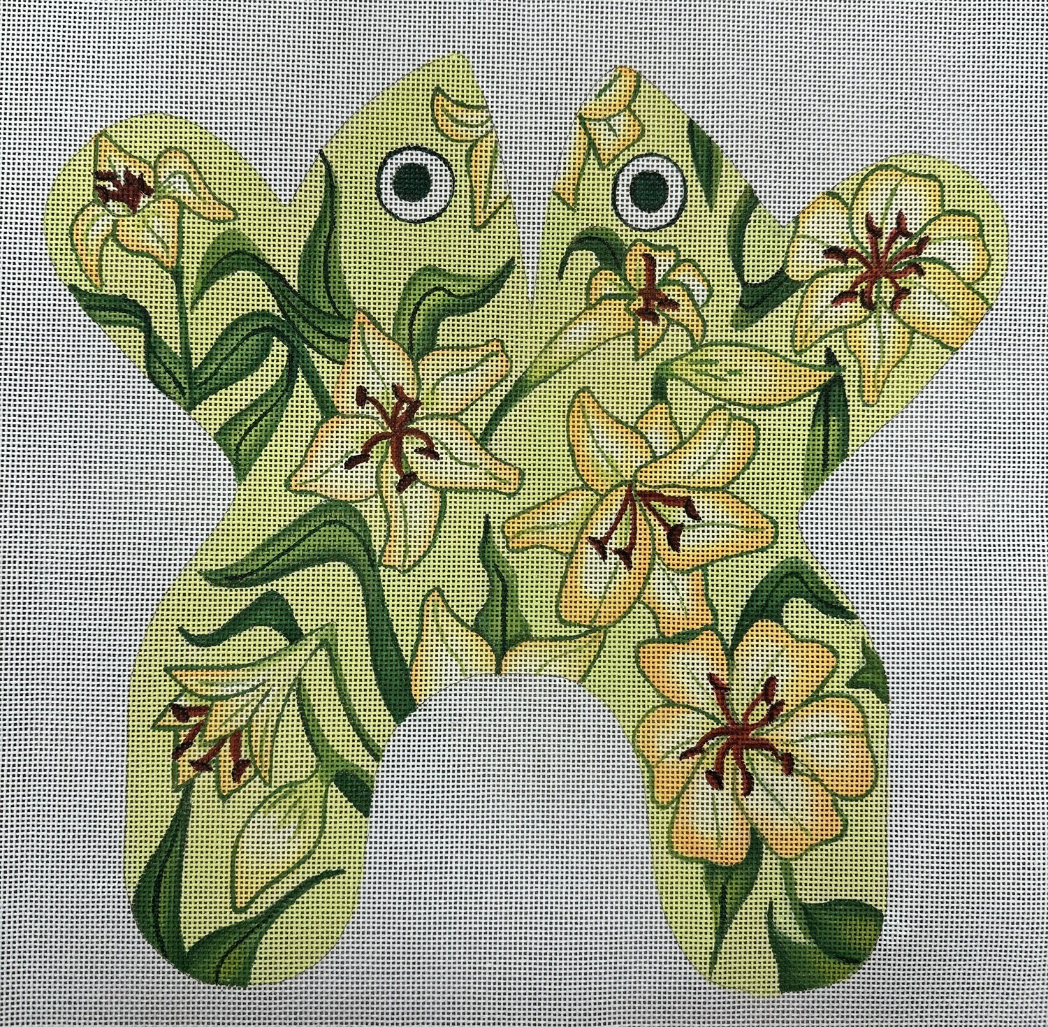 Large Daffodil 3D Frog (Handpainted by C. Lewis