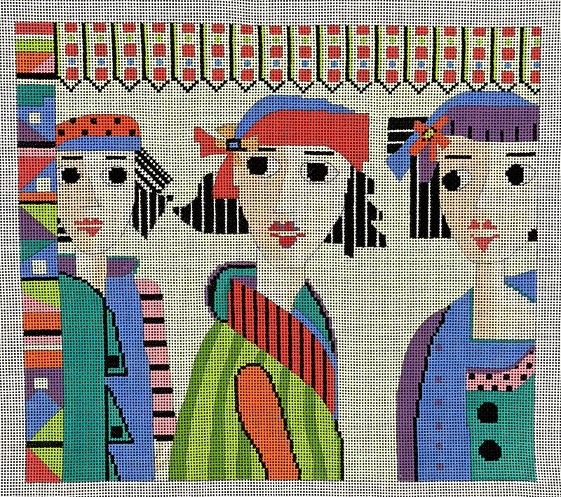 Girls  (Handpainted by Penny McLeod)