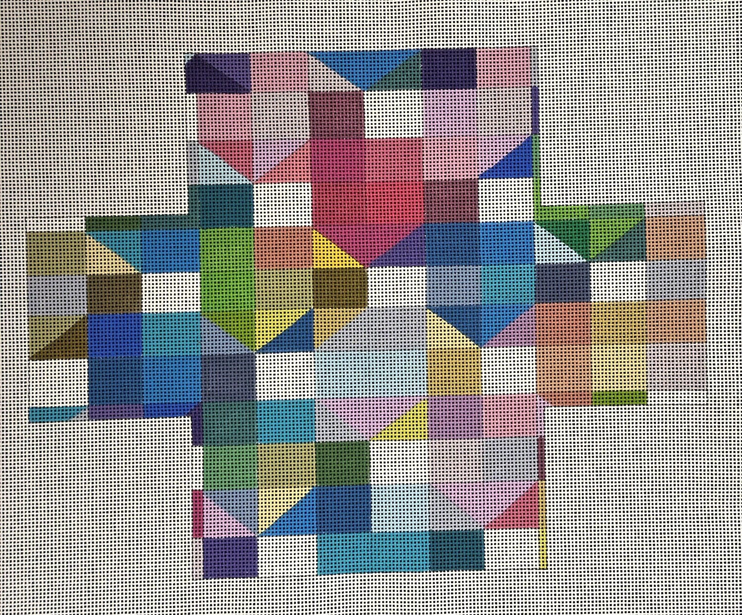 Squares BC (Handpainted by The Collection)