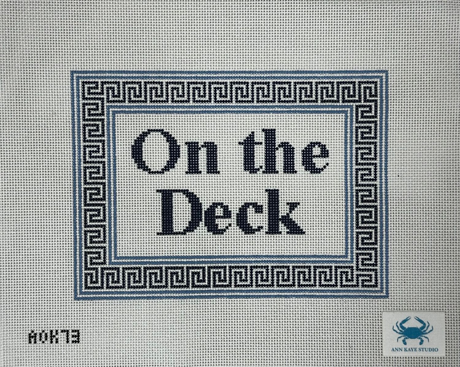 On the Deck   (Handpainted by Anne Kaye)