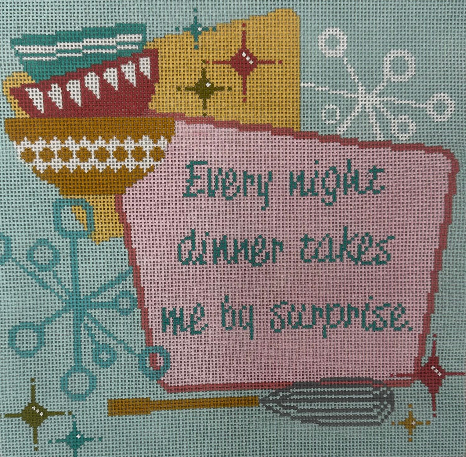 Dinner Surprise (Handpainted by Blueberry Point Canvas)