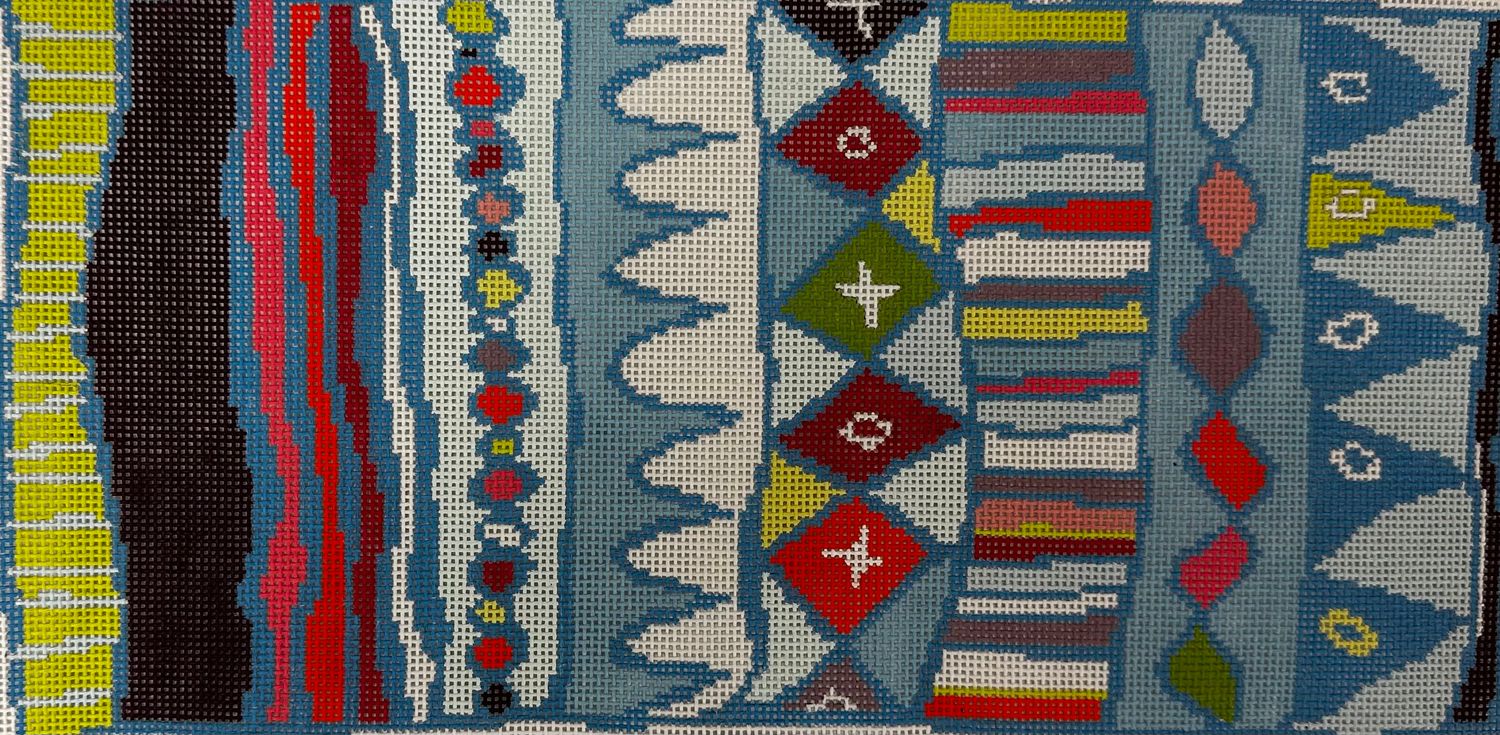 Stripey Dotty Bolster (Handpainted by Pippin)