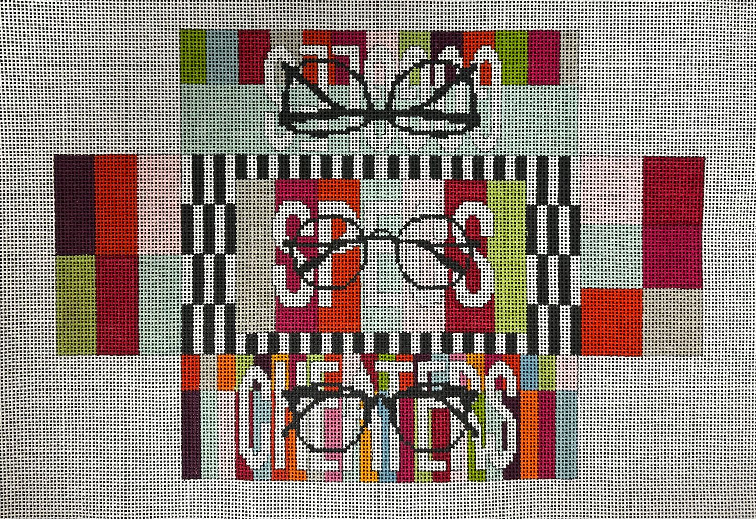 Glasses Doorstop Brick Cover (Handpainted by JL Canvas)