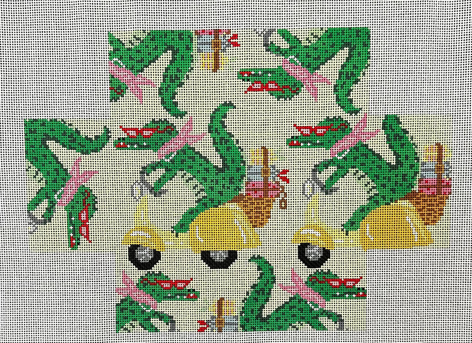 Vaspa Crocodile Brick Cover  (Handpainted by KCN)