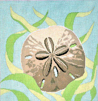 Seaweed & Sand Dollar    (Handpainted  by Susan Roberts)