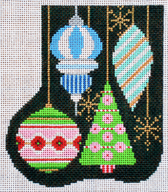 Ornament Mini Sock  (Handpainted by Shelly Tribbey Designs)