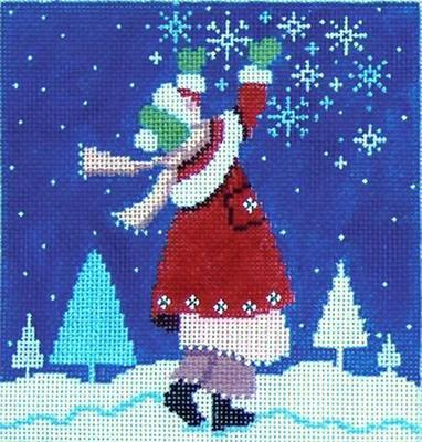 Catching Snowflakes (Handpainted by Shelly Tribbey Designs)