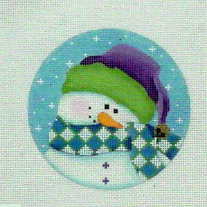 Shy Snowman  (Handpainted by Pepperberry Designs