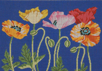 Poppies (Handpainted by Lee's Needleparts)
