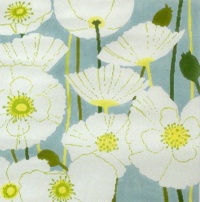 White Poppies (hand painted from The Meredith Collection)*Product may take longer than usual to arrive*