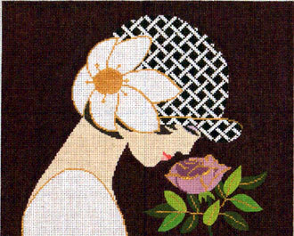 Rose Lady (Handpainted from Lee's Needle Arts, Inc)*Product may take longer than usual to arrive*