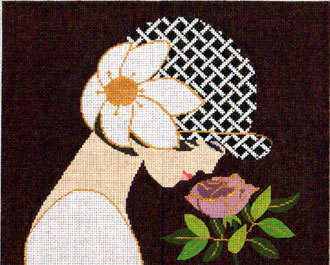 Rose Lady   (Handpainted by Lee's Needle Arts)