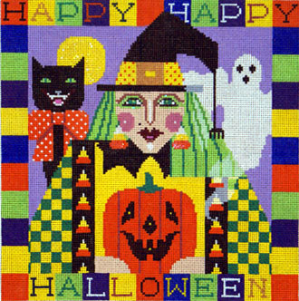 Happy Halloween Witch   (handpainted by Shelly Tribbey)*Product may take longer than usual to arrive*