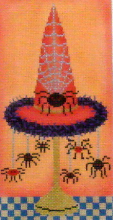 Witch Hat with Spiders  (Handpainted by Brenda Stofft Designs)*Product may take longer than usual to arrive*