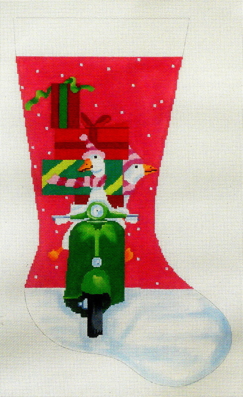Scooter Geese Shopping  (handpainted by Scott Church)