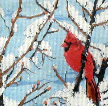 Winter Jewel  (Handpainted by Sandra Gilmore from Fleur de Paris)